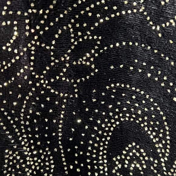 Jessica McClintock Vintage Black Velvet Maxi Bodycon Dress Size 10 in EXCELLENT - Picture 3 of 3